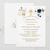 Invitation Jumeaux de première communion (Devant / Derrière)