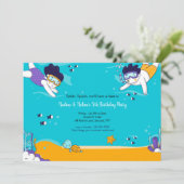 Invitation Jumeaux en snorkeling (Debout devant)