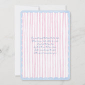 Invitation Jumeaux Garçon et Fille Grand Baby shower millénai (Dos)