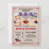 Invitation Jumeaux jumeaux baby shower fête de l'indépendance (Devant)