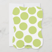 Invitation Jumeaux Modernes Dans Baby shower Pea Pod (Dos)