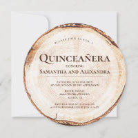 Jumeaux Rustiques Fille Quinceañera Grain de Bois 