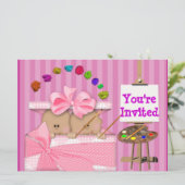 INVITATION JUMELLE DE DOUCHE DE BÉBÉ (Debout devant)