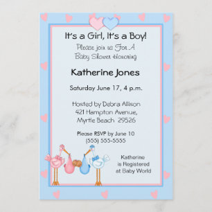 Invitation Jumelles filles afro-américaines