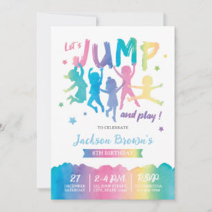 Invitation Jump Anniversaire