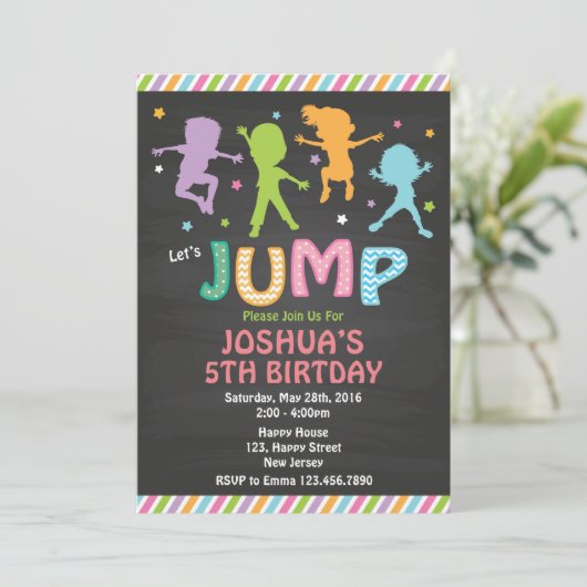 Invitation Jump Anniversaire (Debout devant)