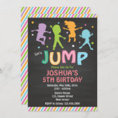 Invitation Jump Anniversaire (Devant / Derrière)