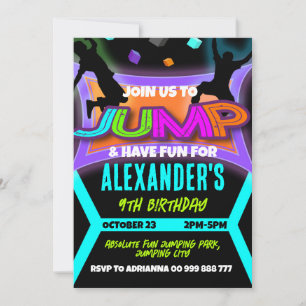 Invitation Jump Anniversaire, Bounce House Trampoline Park Bo