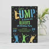 Invitation Jump Anniversaire Fête Bounce House Par (Debout devant)