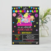Invitation Jump anniversaire fille invitation de l (Debout devant)