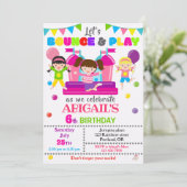 Invitation Jump anniversaire fille invitation de l (Debout devant)