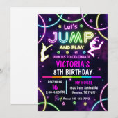 Invitation Jump Anniversaire, Invitation Jump, Tra (Devant / Derrière)