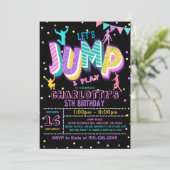 Invitation Jump Anniversaire Jumping Trampoline Pa (Debout devant)