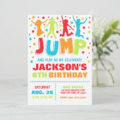 Invitation Jump Anniversaire, Trampoline Bounce Ho (Debout devant)