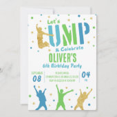 Invitation Jump Anniversaire Trampoline Park intér (Devant)
