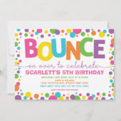 Invitation Jump Birthday Bounce House Trampoline Party (Devant)