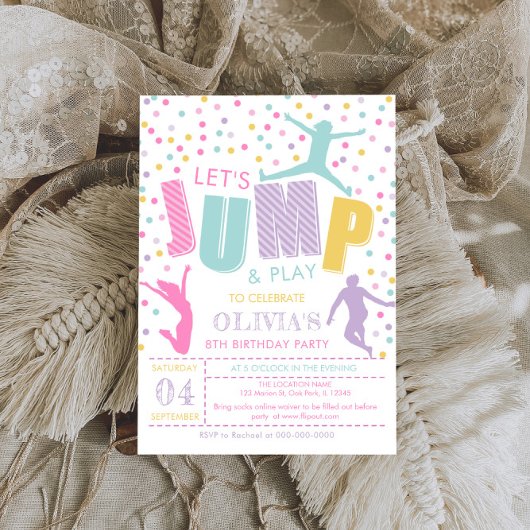 Invitation Jump Birthday Party