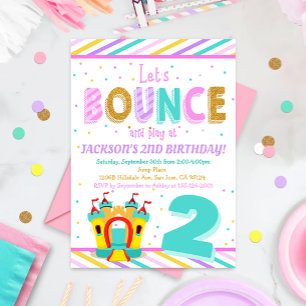 Invitation Jump Bounce House - Fête Anniversaire de enfant co