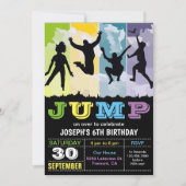 Invitation Jump Bounce House Trampoline Party Anniversaire In (Devant)