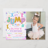 Invitation Jump Bounce Jeu Anniversaire Jump Trampoline Party (Devant)