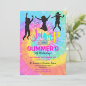 Invitation Jump Party Tie Dye Invitation Bounce (Debout devant)