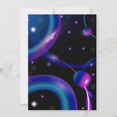 Invitation Jump Trampoline Colorée fille fête d'anniversaire (Dos)