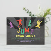 Invitation Jump Trampoline fête d'anniversaire Red Boys Invit (Debout devant)