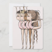 Invitation Jump & Tumble Gymnastics 4th Birthday Party (Dos)