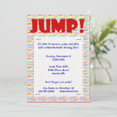 Invitation Jump Words (Debout devant)