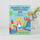 Invitation Jumping Bouncing Party Bounce House Anniversaire (Debout devant)