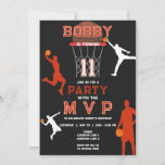 Invitation Jumpman Kids Boy Basketball Sport Thème Anniversai<br><div class="desc">Votre enfant aime-t-il le basket et les baskets ? Ce Jumpman Kids Boy Basketball Sports Thème Anniversaire Invitation est parfait pour votre fête sur le thème du panier. Customisez facilement le design avec vos détails de fête et commencez la fête!</div>