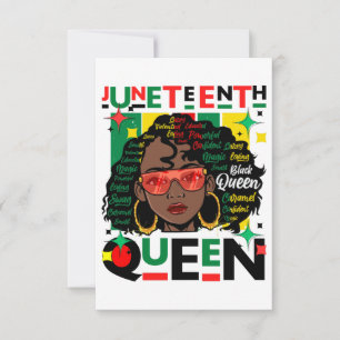Invitation Junetdix Queen Melanin Femme Black Girl Magic