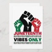 Invitation Junetdix vibes seulement mélanine hommes femmes en (Devant / Derrière)