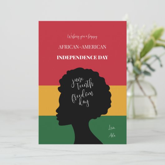 Invitation Juneteenth (Debout devant)