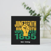 Invitation Juneteenth 1865 19 juin Graphique De liberté (Debout devant)