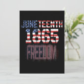 Invitation Juneteenth 1865 liberté (Debout devant)