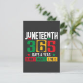 Invitation Juneteenth 365 jours par an Apprenez-le comme il v (Debout devant)