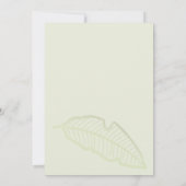 Invitation Jungle Animal de verdure Sauvage Un Baby shower (Dos)