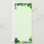 Invitation Jungle Animaux Safari Baby shower (Dos)