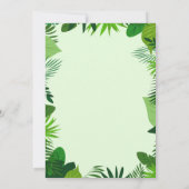 Invitation Jungle Animaux Safari Baby shower (Dos)