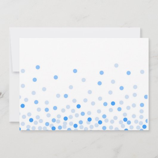 Invitation Jungle Animaux Safari Garçon bleu mignonne 1er ann (Dos)