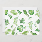 Invitation Jungle Animaux Safari Voiture Verdure Anniversaire (Dos)