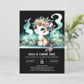 Invitation Jungle Custom Tiger Anniversaire (Debout devant)