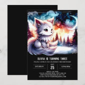 Invitation Jungle Fun Wolf Anniversaire (Devant / Derrière)