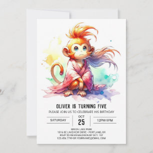 Invitation Jungle Printemps singe