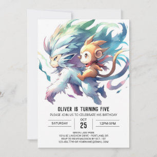 Invitation Jungle Printemps singe