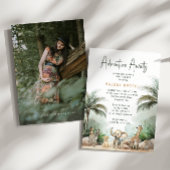 Invitation Jungle Safari Adventure Attend le Baby shower phot