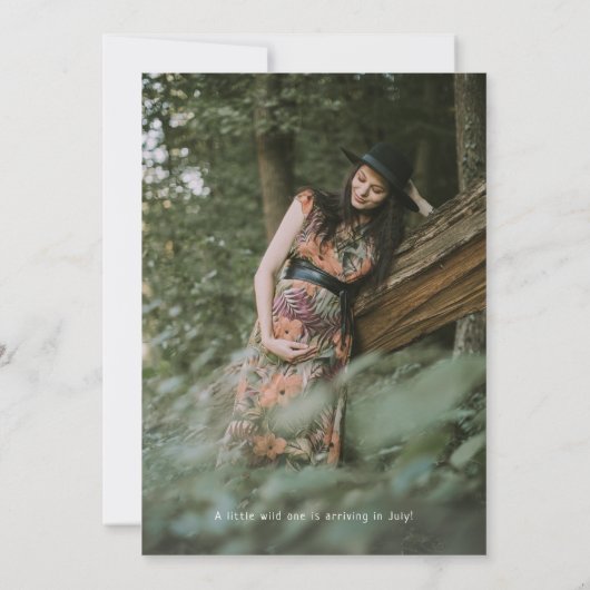 Invitation Jungle Safari Adventure Attend le Baby shower phot (Dos)