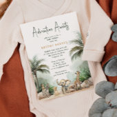 Invitation Jungle Safari Animaux Aventure Attend Baby shower