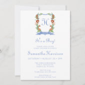 Invitation Jungle Safari Crest C'est un Baby shower garçon (Devant)